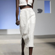 Sudanese model Ajak Deng presents a creation by Thakoon during his Spring/Summer 2016 collection at New York Fashion Week in New York City on Sept. 13, 2015.
JOSHUA LOTT/Getty Images